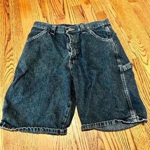 Denim Shorts, Men’s Dark Denim Shorts, 32 Utility Shorts